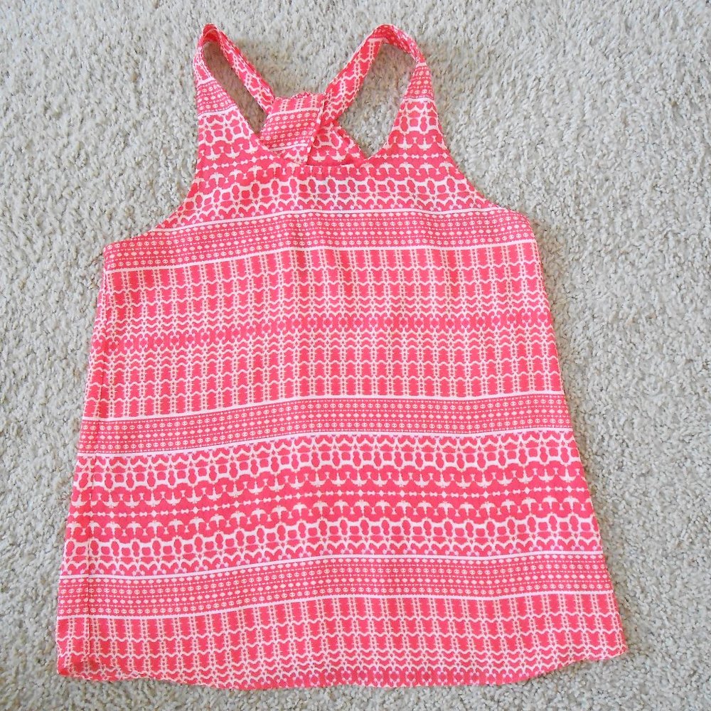 **CLEARANCE** Cynthia Rowley Orange and White Tank Top